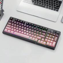 ATTACK SHARK Wireless Bluetooth Dual-Mode Mechanical Feel Keyboard With PBT Keycaps, Display Screen And Knob Gaming Keyboard - View 11