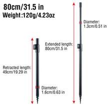 Sturdy Telescopic Fishing Ground Peg Adjustable Ground Drill Rod Support Stand For Bite Alarm Setup Suitable For Trout Pike Zander Bream - CFA008 - View 10