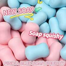 1pc Soft & Crunchy Handmade Soap Ball, Voice-Controlled Stress Relief Squeeze Toy, Super Soft & Easy To Squeeze, Suitable For Teens And Adults To Relieve Stress - Multicolor - View 1
