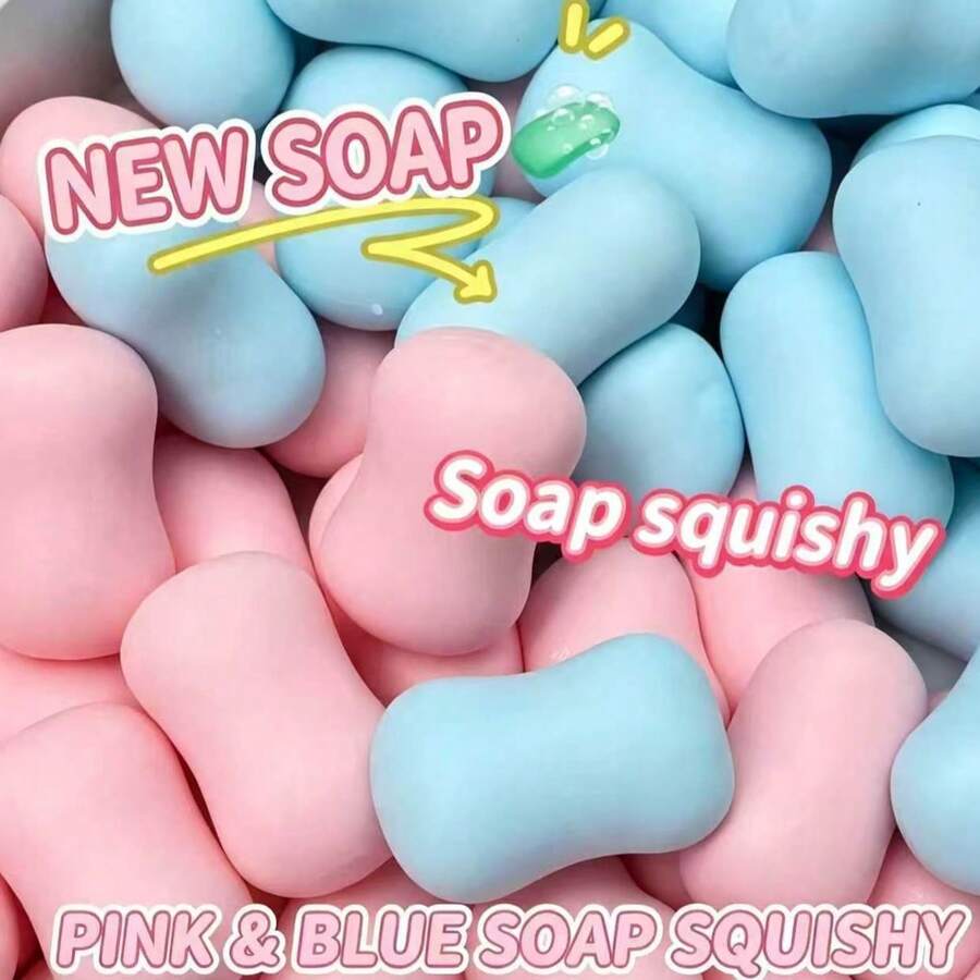 1pc Soft & Crunchy Handmade Soap Ball, Voice-Controlled Stress Relief Squeeze Toy, Super Soft & Easy To Squeeze, Suitable For Teens And Adults To Relieve Stress - Multicolor - View 1