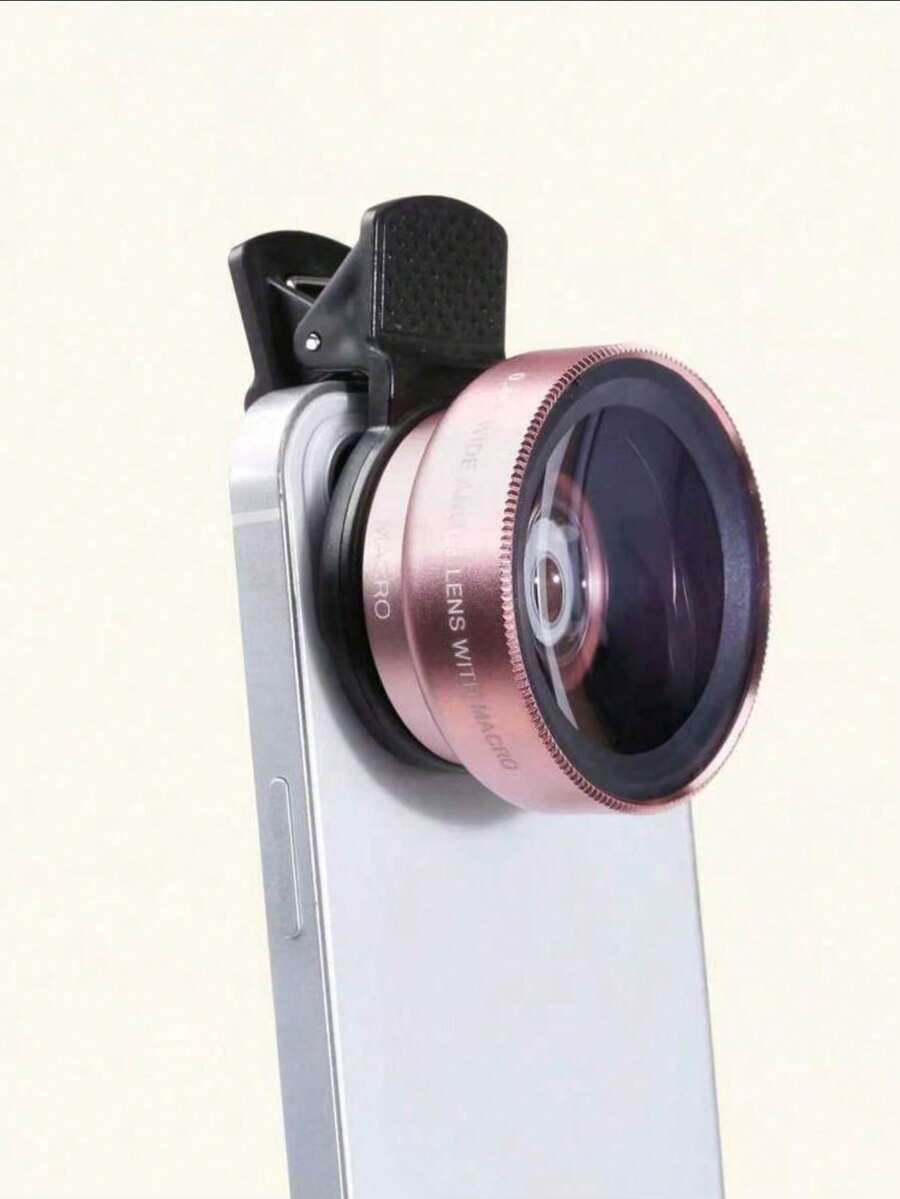 Universal Clip-On Professional 0.45X Super Wide Angle & Macro 2-In-1 Phone Lens - A - View 1