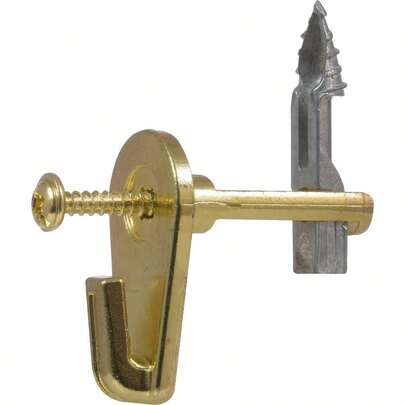 122410 Heavy-Duty Brass MegaHook Picture Hook Kit