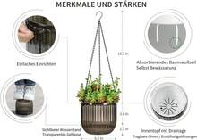 Set Of 2 Hanging Plant Pots, Height 16.5 Cm, Suitable For Placing Plants Indoors And Outdoors - 2pcs - View 2