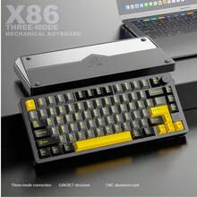 ATTACK SHARK Mechanical Keyboard Finished Aluminum Case RGB Wireless Bluetooth Three-Mode Gasket Structure Hot-Swappable And Switch-Replaceable Gaming Keyboard - View 13