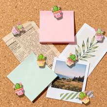 15/20/30Pcs Cactus Decorative Pins Pin, Cute Office Decor Thumb Tacks, Suitable For Bulletin Boards Offices Home Cork Boards And Classrooms,Random Color - A - View 2