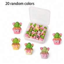 15/20/30Pcs Cactus Decorative Pins Pin, Cute Office Decor Thumb Tacks, Suitable For Bulletin Boards Offices Home Cork Boards And Classrooms,Random Color - A - View 7
