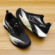 XTEP Shadow Engine 5.0 Men's New Mesh Breathable Cushioning Responsive Running Shoes - Black and White/green - View 9