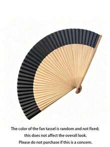 Folding Hand Fan Kung Fu Fan, Bamboo Folding Fan, Suitable For Celebration, Costume Matching, Wedding, Performance, Decoration, Holiday Gift, Home, Office, Party Supplies, Birthday Gift, Graduation Gift, Portable Tool - Multicolor - View 12