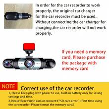 1080P Car Front And Rear Dual Dash Cam With Memory Card, Night Vision Wide Dynamic Range Car DVR With 3-Way High Definition Display Screen, Front, Rear And Left/Right 3-Way Cameras, Night Vision, G-Sensor, Loop Recording, 150mAh Battery - 3 Camera - View 8