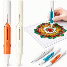 1/2/3 Sets Boîte de Stylo de Peinture de Diamant Automatique, Distribution Automatique de Perles, Rangement Facile, 3 Couleurs Disponibles, Convient aux Débutants, Artisanat DIY pour Adultes, Outils de Peinture de Diamant 5D, Passionnés de Peinture de Diamant, Cadeaux de Noël, Cadeaux d'Halloween - A - Voir 17