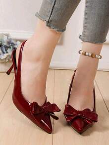 Women Pumps - Red - View 3