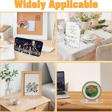 1-16 Acrylic Card Display Stands, Coin Display Stands; Can Display Magnetic Cards, Challenge Medals, Baseball Cards, Trading Cards, Sports Cards, Etc., Suitable For Exhibition Events (Set Does Not Include Cards Themselves) - Transparent - View 5