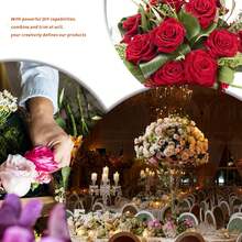1/12/24Pcs Artificial Velvet Silk Roses With Long Stems, Realistic Soft Touch Faux Flowers Bouquet, For Wedding Home Party Table Centerpiece Decor Valentine's Day Gift - Black/Red/Pink Available - Multicolor - View 5