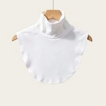 High Neck Fake Collar Women's High Elastic Neck Warmer Shawl Windproof Warm Base Layer Decoration Suitable For Outfit Matching, Winter Base Layer, Windproof Warmth, Autumn/Winter High Neck Scarf - Multicolor - View 16