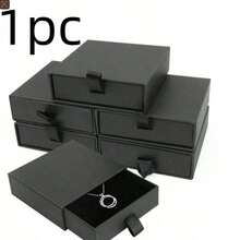 10pcs Small Pink Cardboard Jewelry Boxes With Lids And Sponge Linings, Ring Earring Necklace Jewelry Display Storage Boxes, Holiday Party Gift Boxes For Friends And Family - Baby Pink - View 16