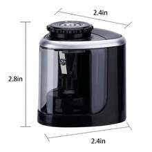1pc Electric Pencil Sharpener, Suitable For 6-8mm Pencils, Desktop Student Office Stationery (Battery Not Included) - A - View 9