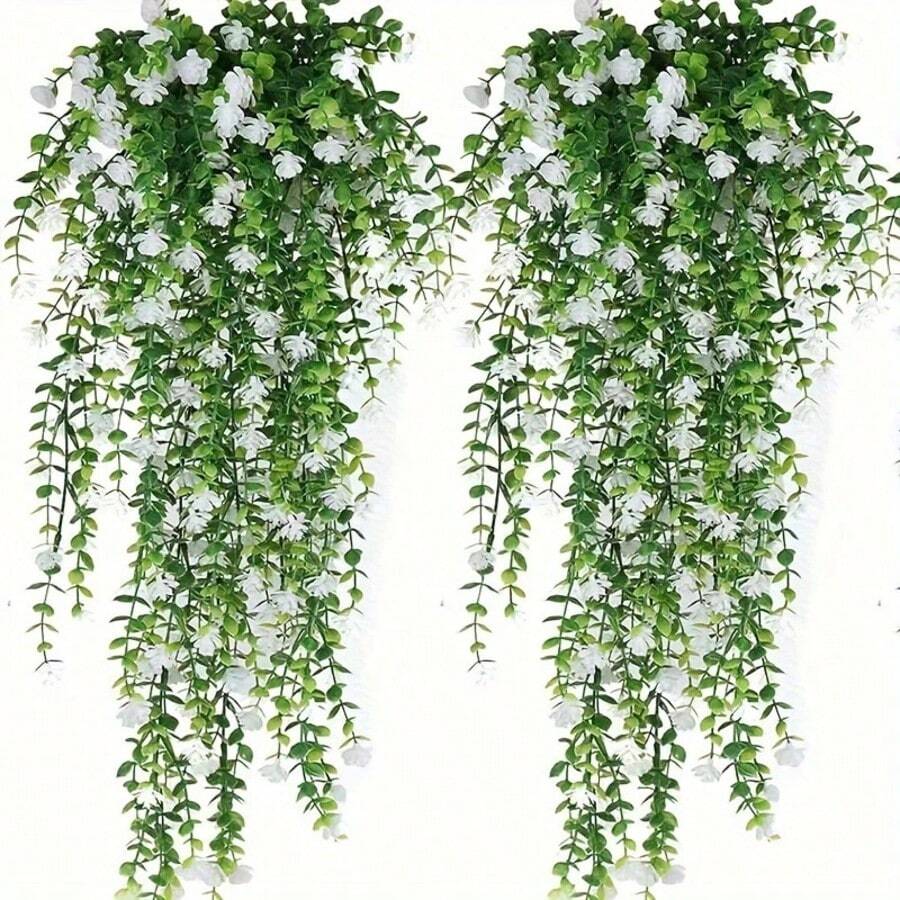 Artificial Decorative Flowers, Home Yard Dining Table Living Room Room Decoration Wedding Party Event Decoration, Gathering Party Holiday Decoration, Dining Table Decoration - White - View 1