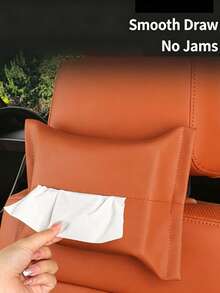PU Leather Car Tissue Box Holder, Car Interior Storage Accessory - Multicolor - View 10