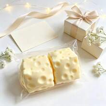 Squishy Crunchy Sound-Activated Cheese Blocks Handmade Ball, Squeeze Stress Relief, Party Gift & Souvenir, Squeezable Cheese Ball, Prank Gift, Novelty Toy, Sensory Toy, Squeeze Toy, Fidget Toy, Squishy Ball - Multicolor - View 9