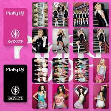 8Pcs KATSEYE Pinky Up Lomo Cards Global Girl Group Photocards Collection Photo Cards Fans Gift - Multicolor - View 2