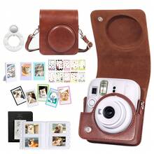 Mini 13 Instant Camera Mini 13 Set, Accessories Include PU Camera Protective Case, 3 Mini Photo Frames, 5 Magnetic Photo Frames, 10 DIY Stickers, 64-Page Photo Album, Selfie Mirror - View 16