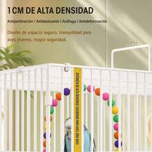Jaula para Pericos y Canarios con Nido, Jaula para Pájaros Pequeños con Espacio para Perchar, Jugar, Descansar y Anidar, Ideal para Casa, Patio, Terraza y Jardín, Diseño Ventilado y , Estructura Resistente, Fácil de Limpiar y Práctica para Mascotas - L - Ver 8