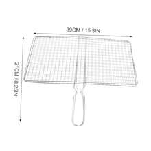Yardwe Grilled Fish Clip Barbecue Net De Acero Inoxidable Cesta Para Asar Pescado Mariscos Y Verduras DiseñO De Malla Para CoccióN Uniforme FáCil De Limpiar Accesorios Para Parrilla - Multicolor - Ver 4