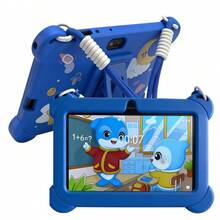 yesido 4GB RAM + 64GB ROM / 7-Inch Tablet / Quad-Core 1.3GHz / Android 13 MTK8321 / 1280x800 HD IPS Screen / 2MP+5MP Camera / 4000mAh Battery / WiFi, Parental Control, Education, Games / ABS Plastic + Silicone, Educational Tablet - Blue - View 5