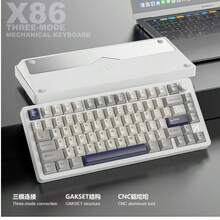 ATTACK SHARK Mechanical Keyboard Finished Aluminum Case RGB Wireless Bluetooth Three-Mode Gasket Structure Hot-Swappable And Switch-Replaceable Gaming Keyboard - View 12