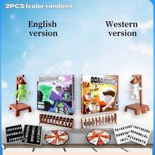 Bilingual Word Guessing Challenge Game | Spanish/English Spinner + Letter Cards Family Interactive Board Game Classic Vocabulary Training - For Leisure Entertainment And Vocabulary Building (Random, Suitable For Teens And Adults, Gatherings) (Contains Weak Iron) - Multicolor - View 14