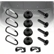 10PCS Multifunctional Automotive Cargo Hooks Kit With 4 Fixing Screw No-Drill Cargo Net SUV Hook Avoiding Cargo Shifting, Universal Cargos Netting Hook Car, SUV, Truck - A - View 7