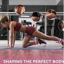 Ankle Resistance Band Set (Includes Ankle Straps) - Unisex Leg And Hip Training Equipment, High-Intensity Resistance Bands For Home Fitness, Suitable For Hip Shaping, Yoga, Strength Training And Pilates - A - View 11
