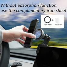 Magnetic Car Phone Holder For Center Console Screen, 360° Rotating Mount, Compatible With Tesla, Gift For Family And Friends - Black - View 4