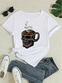 Women T-Shirts - 白色 - 查看 4