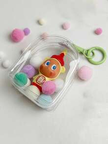 1 Set Cute Star Particle Pocket Baby Bag 10cm Portable Baby Bag Cute Particle Hanging Bag High Transparency Thickened Dust-Proof Storage Portable Baby Bag Data Cable Earphone Storage Bag - View 13