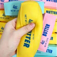 1pc Soft Butter Stick, Voice-Controlled Stress Relief Handmade Ball, Popular Butter Stick, Realistic Food Toy Stress Relief Product, Squeeze Release Toy - Birthday Gift - Surprise Gift - Holiday Gift - Best Gift - Gift - Christmas Gift - ASMR Voice-Controlled Toy - Soft Squeeze Toy - Multicolor - View 11