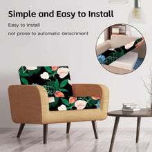 8 fundas de cojín para patio, fundas de cojín elásticas de repuesto, protectores de muebles lavables y reutilizables cama de flores - Multicolor - Ver 6