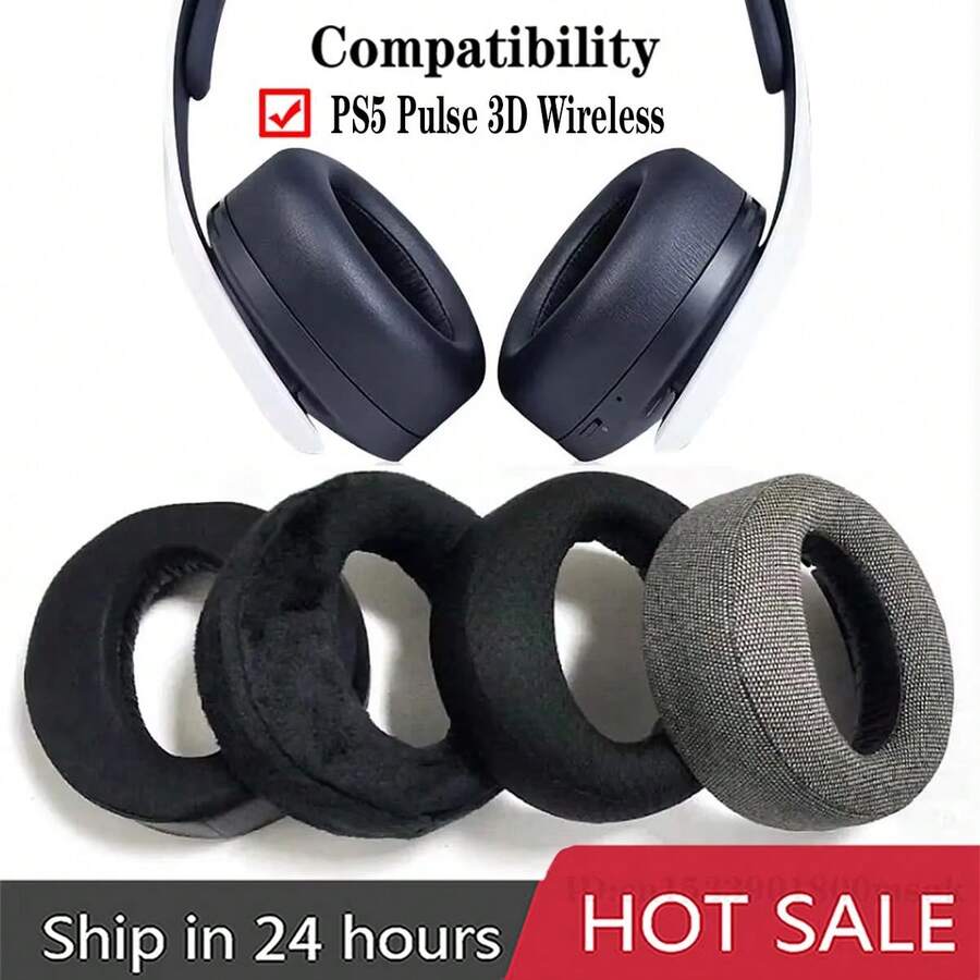 Replacement Ear Pads Cups Earpad Memory Foam Cushions For PS 5 Pulse 3D Wireless Headphones Headset Cooling Gel - View 1