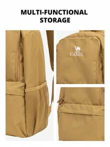 CAMEL CROWN Foldable Large Capacity Travel Backpack, Short Trip & Gym Storage Bag - Coconut Shell - View 4