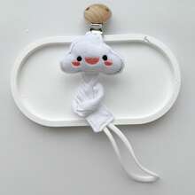 1pc Handmade Fabric Cartoon Animal Elephant Cloud Fox Baby Pacifier Clip - Cartoon Animal Head Pacifier Clip - View 9