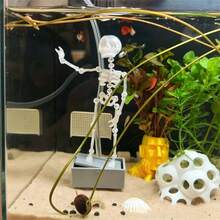 Dancing Skeleton Aquarium Bubbler Fish Tank Ornament - Multicolor - View 6