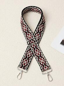 Ins Vintage Style Woven Strap, Adjustable Wide Pressure-Relieving Shoulder Strap, One Shoulder Crossbody Bag Replacement Strap Accessory - Multicolor - View 17
