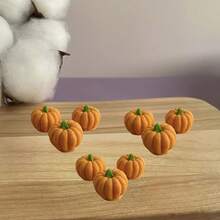 Mini 3-Cavity 3D Pumpkin Silicone Mold, Halloween Atmosphere Candle Pumpkin Soap Clay Handmade Gift Making Mold, Plaster Epoxy Resin Casting Mold, Home Decor - 3-hole Mini Pumpkin Mold - View 5