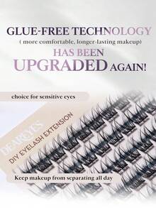 DearEyes DP-16 DIY Natural Curly Mixed False Eyelash Clusters, Natural Effect Curly Eyelash Clusters - View 8