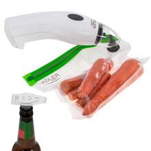 Adler Vacuum Pump With Sealing Bags Set, Handheld Vacuum Sealer, Food Vacuum Pump Kit - Reusable Bags, Portable, Extends Freshness - White - View 8