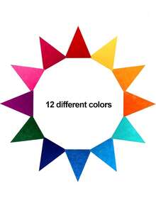 Vibrant Rainbow Flag Banners Garland, Multicolor Felt Fabric Flags, Suitable For Birthday Party, Wedding, Graduation Ceremony, Celebration, Event Decoration, Felt Fabric Banner, Rainbow Party Decoration, Autumn Home Decor - Multiple Styles - View 9