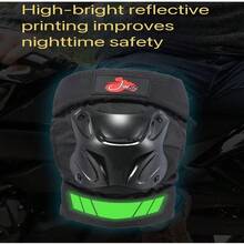 Adjustable Shock-Absorbing Joint Design Knee Pads Suitable For Motorcycle, Cycling, Skateboard Protective Gear Black 1 Pair Outdoor Equestrian Sports Motorcycle Riding Knee Pads Elbow Pads Motorcycle Protective Gear Warm Windproof Anti-Fall Cycling Leg Guards (Black) - Multiple Styles - View 6