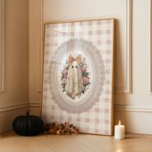 1pc Frameless Funky Ghost Vintage Halloween Rustic Wall Art Dorm Gift - Multi-color - View 2