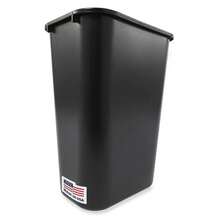 Rubbermaid Commercial Products Bote de Basura de Plástico para Hogar, Cocina y Oficina, Papelera Multiusos Resistente, 38.80 L 10.25 G,Negro FG295700BLA - Negro - Ver 9
