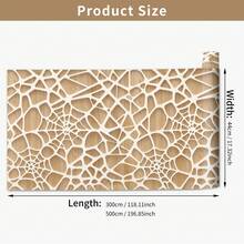 1 Roll 2D Spider Web Grid Self-Adhesive Wallpaper, Wood Grain Textured Geometric Removable Contact Paper, Peel And Stick Waterproof Decorative Wall Sticker, Modern Art Home Decor, For Bedroom, Living Room, Kitchen, Bathroom, Home Office, Room Decor - 1PC - View 10
